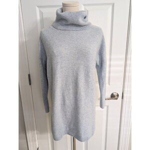 L.L. Bean Women's Size XS/S Respun Cashmere Turtleneck Tunic Sweater Blue